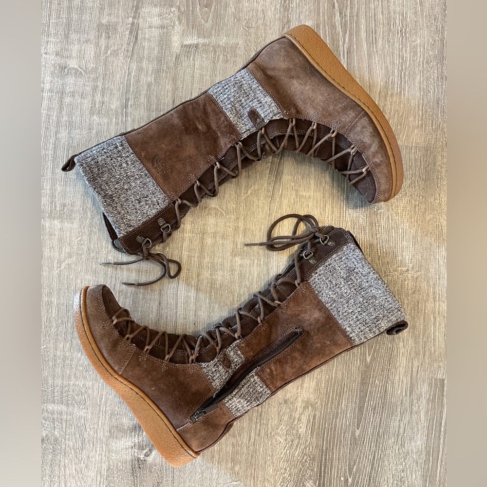 The North Face Women's Lace Up Boots in Brown and Gray